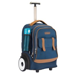 UNIKER Rolling Laptop Bag for 15.6 Inch Laptop,Roller Bag,Backpack with Wheels,20 Inch Wheeled Computer Bag,T5- Blue