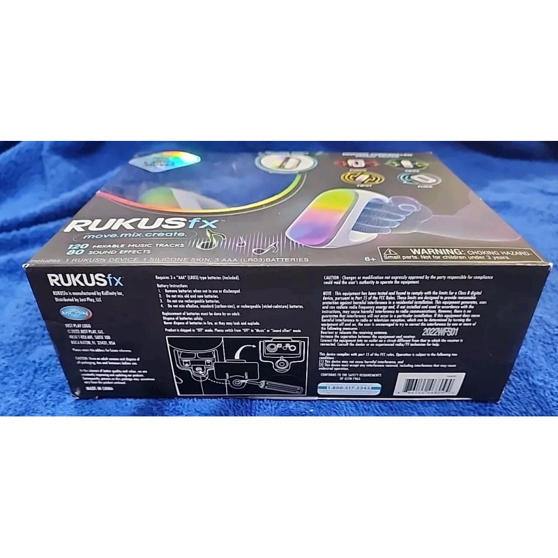 Rukus FX Hand Held Motion Controlled Music Mixer Bonus Silicone