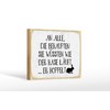 Femer Wooden Sign Saying 12 x 18 cm Der Hare