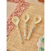 Rice Coffee Melamine Spoon Flower Print Set of 6
