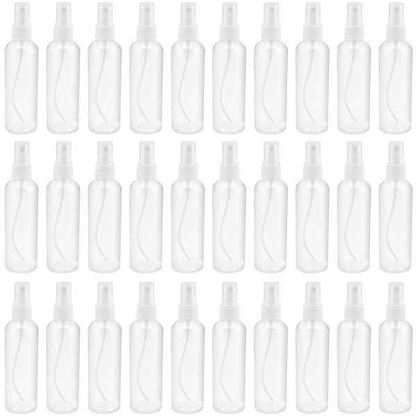 SINJEUN SINJEUN 30 Pack Clear Plastic Spray Bottles with Caps,