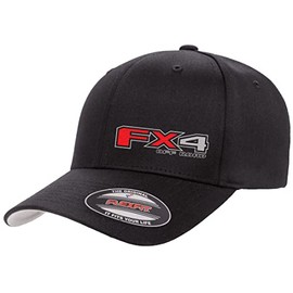 Ford FX4 F150 Truck Logo New Side Panel Fully Embroidered Flexfit 6277 Athletic Baseball Fitted Hat Cap Black S/M