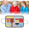 Elderly Activity Sensory Board Portable Zip Button Basic Skills Sensory