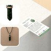VIE VIE Double Point Pencil Pendant, Black String (Ruby Fuchsite)