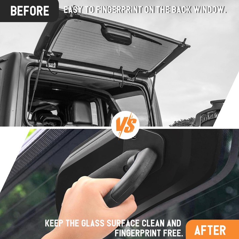 Rear Window Handle Compatible with Jeep Wrangler (JL) 2018-2024, Jeep