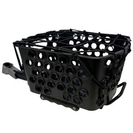 Bike Basket Quick Release Rear Kit - Quick release seatpost Rack and Bungee Net