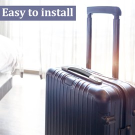 2 Pcs Luggage Handle Replacement 23cm Black Long Strap Grip Heavy Duty Suitcase Strap Spare Carrying for Travel Case Repair