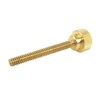 10 Pack 1/4-20 x 1-1/2 Inch Threads Solid Brass Diamond