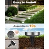 btfarm 10 Pack Solar Lights Outdoor, 8 LED Solar Ground