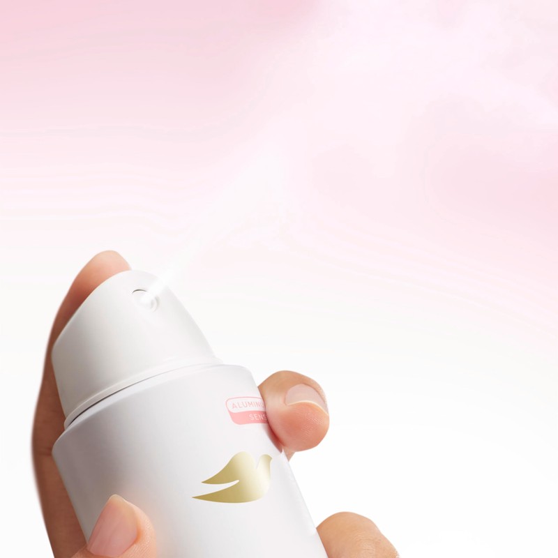 Dove Whole Body Deodorant Cooling Spray Raspberry & Rose Aluminum