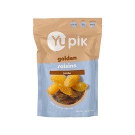 Yupik Jumbo Golden Raisins, 7 Oz, Gluten-Free, Kosher, Dried Fruits, Naturally Sweet, Unsweetened, Seedless, Healthy Snacks, Grown in California