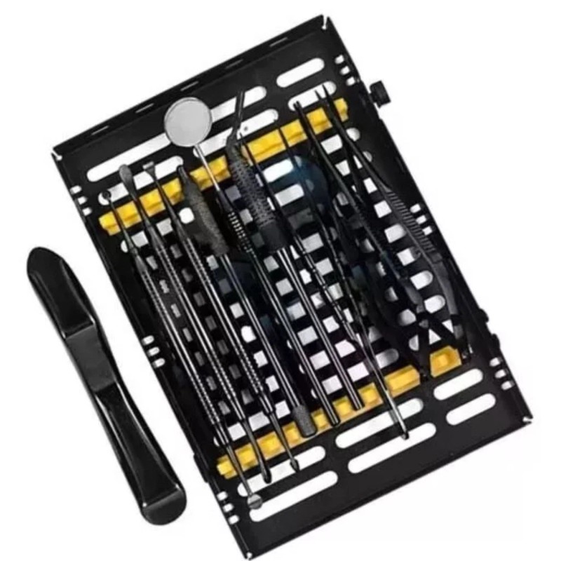 MediTek CE Dental Micro Oral Surgery Instruments Kit Black 11