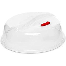 DecorRack Microwave Plate Cover With Vents and Easy Grip for Warming Food, Perfect for Bowls, Pans, Trays, Microwaveable Lid Cover Cooker for Kitchen BPA Free 10 Inch in Random Vent Color (1 Pack)