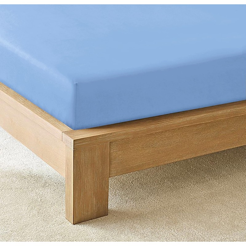 CHARKHAH Polycotton Fitted Sheet for Single Double King Super King