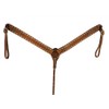 Showman Argentina Cow Leather Buckstitch Breast Collar (Medium)