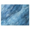 DAJDC Blue Marble Kitchen Glass Cutting Board Ocean Decorative Gift