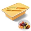 Collapsible Drainer Basket , with Colander, Cutting Board and Knives,