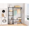 Wardrobe Closet, Portable Clothing Rack for Hanging Clothes, Free Standing