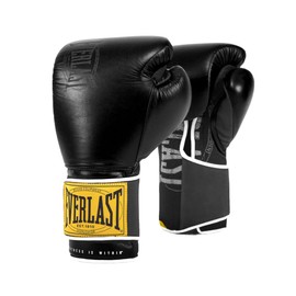 Everlast Unisex Adult Boxing Gloves 1910 Classic Training Gloves, Black, 12 oz