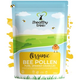 TheHealthyTree Company Organic Bee Pollen by TheHealthyTree Company in Recyclable Packaging - Raw, Spanish Bee Pollen Granules 500g