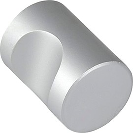 OBF Grimme Alasco 72 0521 47 Designer Drawer Knob Diameter 18 mm Cylindrical Depth 25 mm Aluminium Diameter 20 mm Natural Anodised