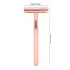 Men Manual Razor Zinc Alloy NonSlip CloseFitting DoubleSided Blade Shaving