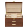 TFCFL 3-Layers Retro Jewelry Organizer Box Rings Necklaces Bracelets Display