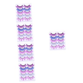 Minkissy 5sets Wispy Lash Extensions Fake Eyelashes Lightweight Instant Eye Makeover 5pairs*5