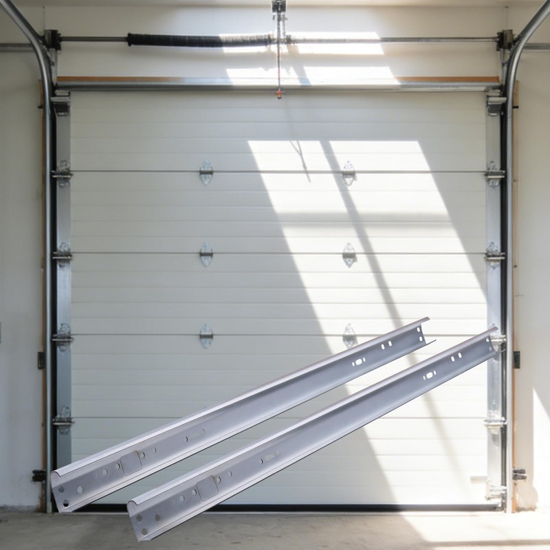 Zadery Heavy Duty 1 Pair Garage Door Vertical Track Kit