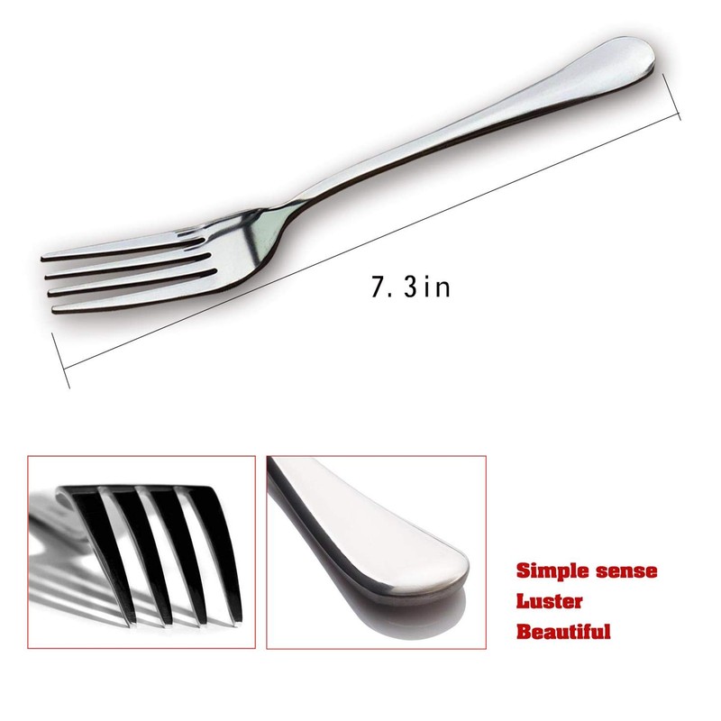 7.3 inch Stainless Steel Dinner Fork,8 pieces
