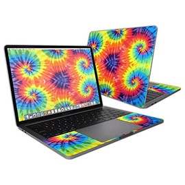 MightySkins Skin Compatible with Apple MacBook Pro 13" (2016) Touch Bar wrap Cover Sticker Skins Tie Dye 2