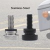 Seat Bolt Rear Mount Screw Black Compatible with Harley Davidson