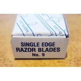 Razor No 9 Professional Single Edge Razor Blades USA , 100 Count box