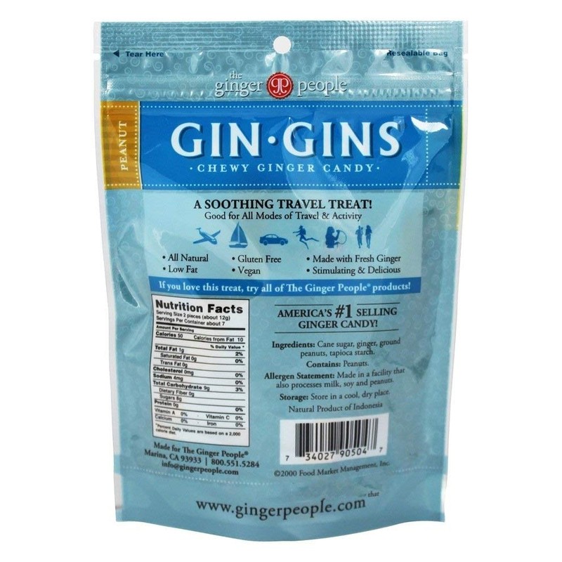Ginger People Ginger Chew Peanut Bag