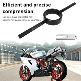 Universal Motorcycle Fork Spring Compressor Tool Kit, Easy to Use, Construction, Aluminum Fork Service Tool Kit, Aluminum Coil Spring Service Kit, Fork Seal Handy Tool