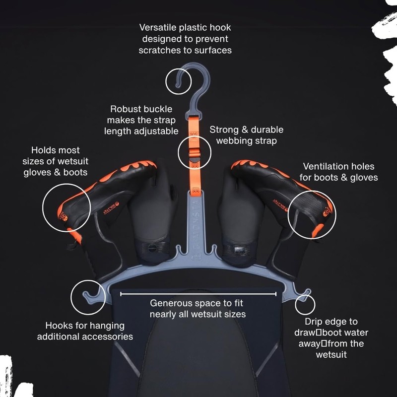 c-monsta Wetsuit Hanger is a Quick Drying Heavy Duty Hanger