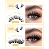 NAGARAKU Individual Eyelash Clusters, 40D, 50D, Mega Volume DIY Set,