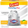 Glad Tall Kitchen Trash Bags ForceFlex Plus With Clorox, 13