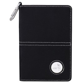 Portable Golf Notebook Leather Golf Scorecard Book Golf Journal Yardage-Book for Sports Outdoor Golf Club Accessories golf notebook refills insert golf notebook holder golf notebook back pocket golf