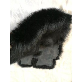 Unbranded 3Pack High Quality Natural Black Rabbit Fur Skin Pelt Real Fur Leather Hide DIY