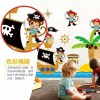 DaraBaby Vinil Decorativo Infantil Changos Barco Pirata Sala Estancia