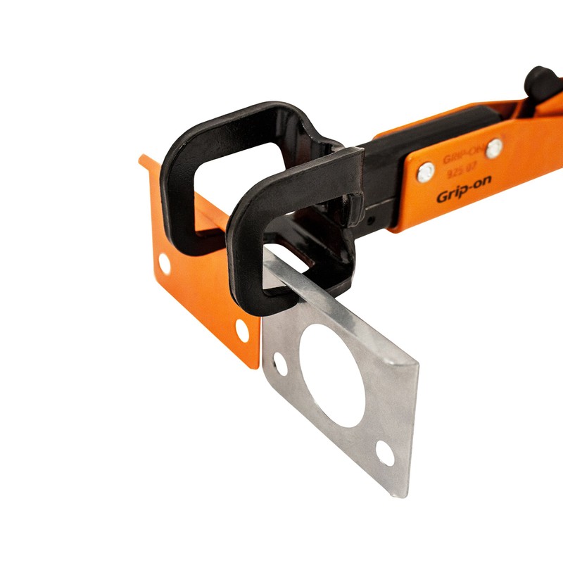 Grip-On 92507 7-Inch Axial Grip JJ-Shaped Locking Pliers in Orange