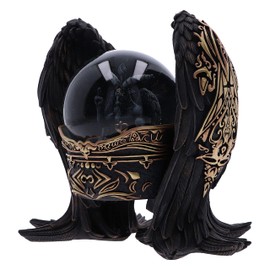 Nemesis Now Baphomet Antiquity Snow Globe 22.5cm, Resin & Glass, Baphomet Antiquity Snow Globe, Glass Globe, Cast in The Finest Resin, Expertly Hand-Painted, Black