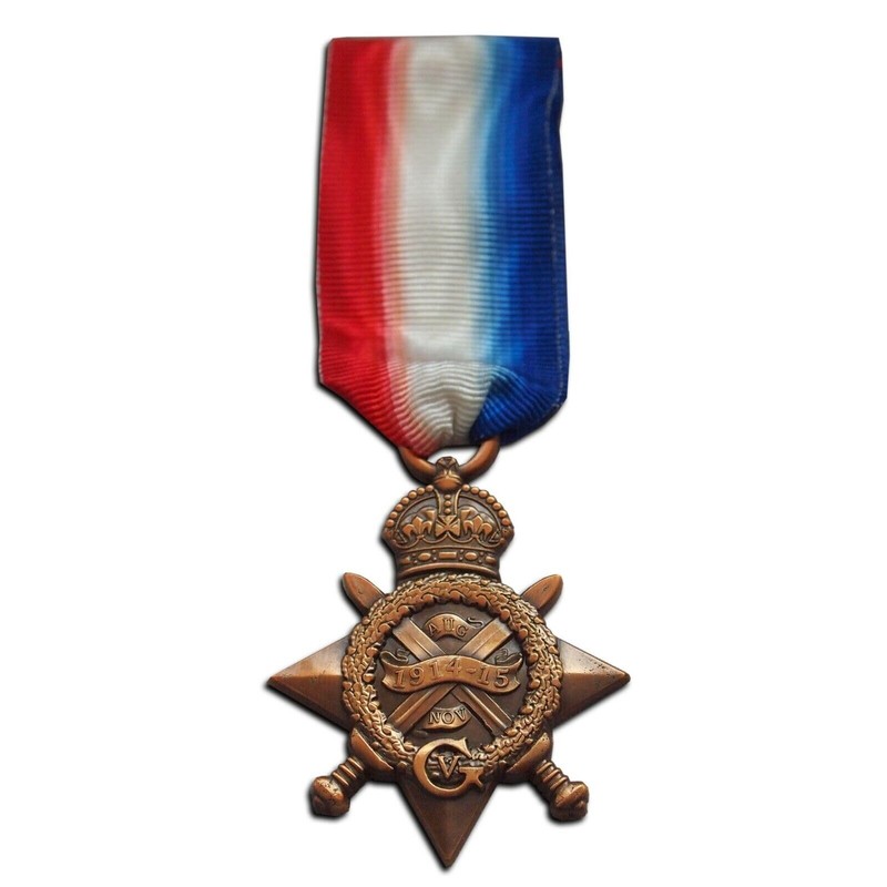 WW1 Military Medals Trio 1914-15 Star British War Medal &