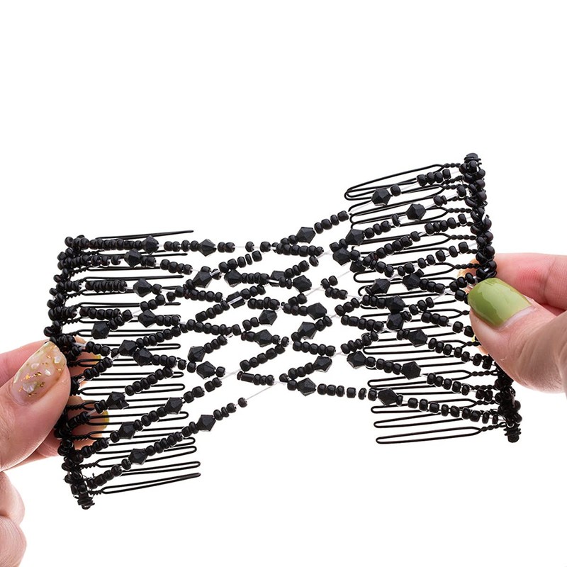 FXBLING Fashion Trend Easy Stretchable Double Combs Magic Hair Combs-