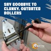 Garage Door Roller, 6200ZZ Sealed Bearing Extra Quiet Nylon Roller,
