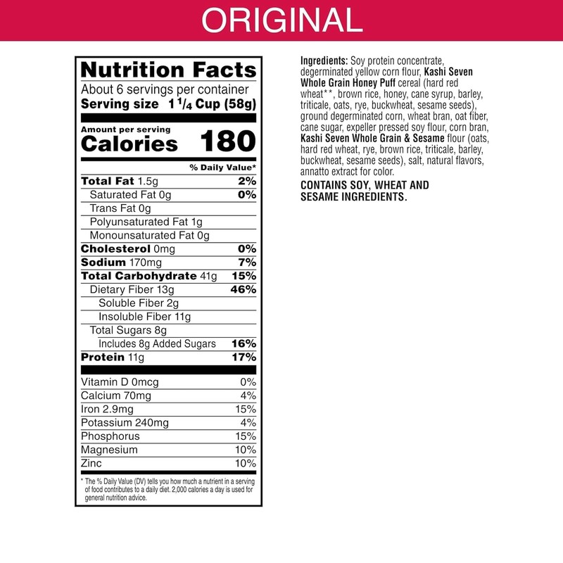 Generic KashiGo - Cold Breakfast Cereal - Vegan Protein -