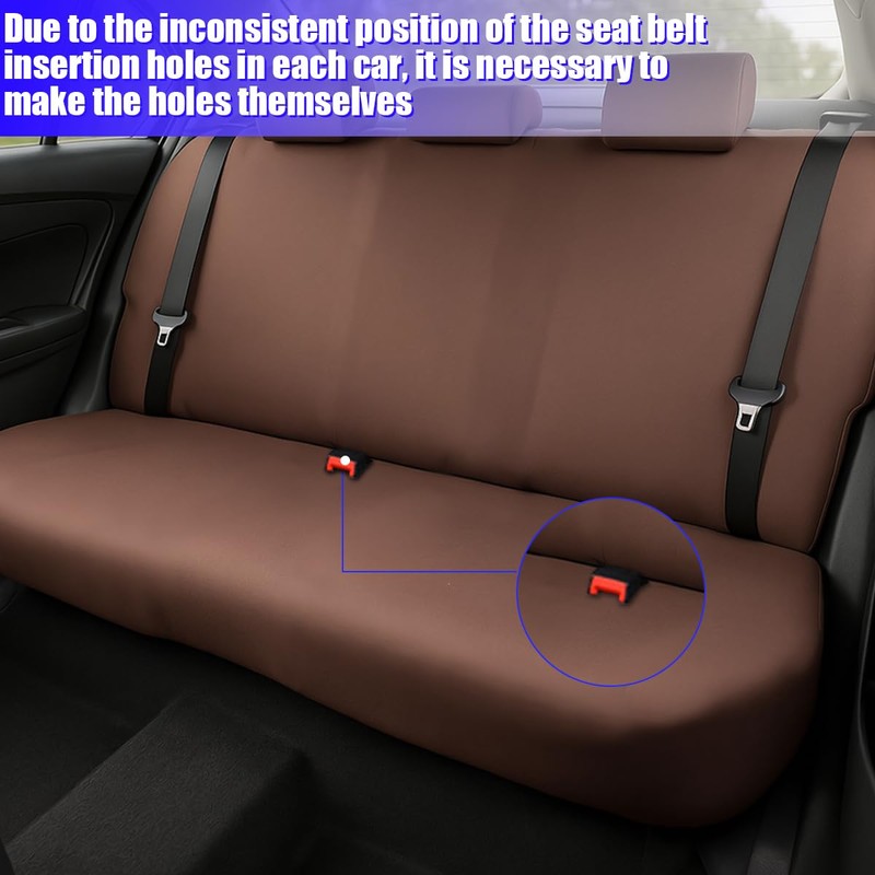 BESULEN Car Back Seat Cover, Dustproof Elastic Cloth Vehicle Rear