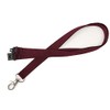 Burgundy Lanyard Neck Strap w/Safety Breakaway & Trigger Clip for