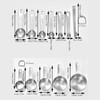 aqxreight Juego de Cucharas y Tazas Medidoras de Acero Inoxidable,
